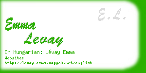 emma levay business card